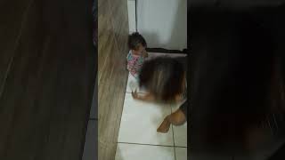 e a bagunça não para por aqui #bebefeliz #humor #youtubeshorts #baby #bebezinho #cutebaby