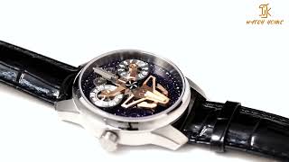 Luminous men's luxury self-winding tourbillon mechanical watch