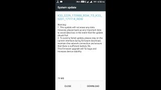 Lenovo k6 Power new update (size 79 MB)