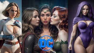 DC Ladies in other roles 4K AI Generated