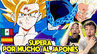 ESPAÑOLES REACCIONAN A DRAGON BALL LATINO 💥GOHAN SSJ 2 DERROTA A LOS CELL JR💥