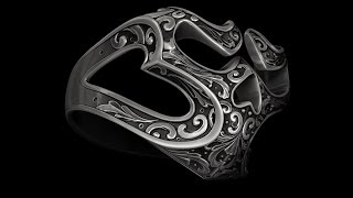 ZBrush 4r7 3d modeling Ring SKUll