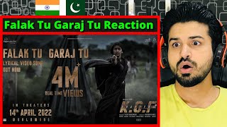 Falak Tu Garaj Tu Lyrical (Hindi) Reaction | KGF Chapter 2 | Rocking Star Yash | Prashanth Neel