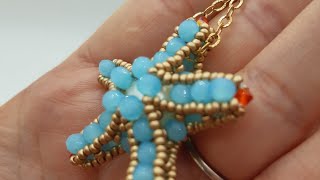 Diy video tutorial #stella #stellamarina #star #rondelle #cipollotti #pendant #earrings ,,STELLA3D,,