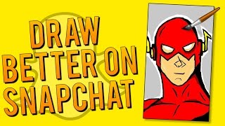 How to Draw Better and more Precise on Snapchat - Zoom Tool (Snapchat Tips and Tricks)