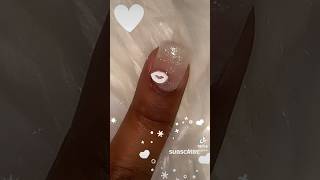 DIY White Shimmer polygel mix #glittermix #diynails #nailsinspiration #polygel #nailtutorial #vday