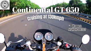 Cruising With Continental GT 650 at High Speed | Biker's Cafe & Loud Exhaust #gt650