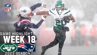 New York Jets vs. New England Patriots | 2023 Week 18 Game Highlights