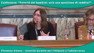 Filomena Albano - Conferenza Povertà - Roma Novembre 2018