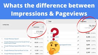 Difference between Pageviews & Impressions in Google Analytics