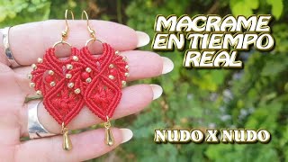 COMO HACER PENDIENTES DE MACRAMÉ