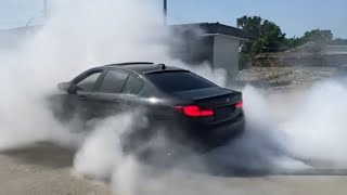 Bmw M5 F90 Competition - Brutal Accelerate, Burnout & Exhaust sound