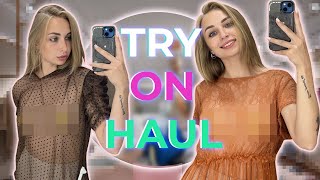 Transparent Try On Haul: See Through- Totally Transparent dresses with Fox