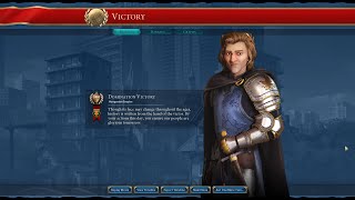 CIV 6 domination victory in just 78 turns part 8/8 - EASY FULL GAME GUIDE - Subtitles no comments