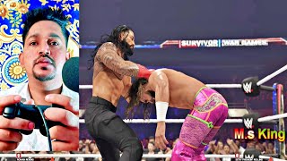 WWE 2K24 | Roman Reigns vs Seth Rollins (Full Match) on Survivor Series in Hindi Gameplay