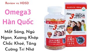 Omega3 Hàn Quốc Tốt Cho Cả Gia Đình. Mắt Sáng, Ngủ Ngon, Xương Khớp Chắc Khoẻ, Tăng Cường Trí Nhớ