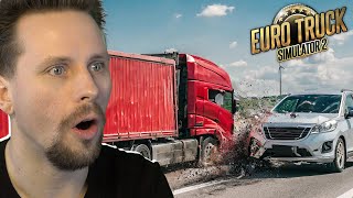 JAG KAN INTE BROMSA MED MIN LASTBIL I EURO TRUCK SIMULATOR 2 med SoftisFFS