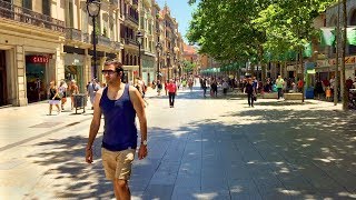 BARCELONA WALK | Portal de l’Àngel - Popular Shopping Street | Spain