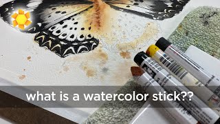 What is a watercolor stick?