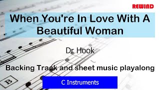 Dr Hook When You're In Love With A Beautiful Woman Flute Violin Backing Track and Sheet Music