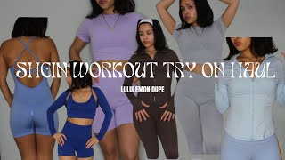 LULULEMON DUPES | SHEIN WORKOUT HAUL UNDER $200