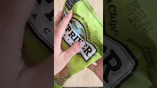 Spicy Dill Pickle Chips Opening ASMR #shorts