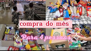 COMPRAS DO MÊS  NO ATACADÃO MARTMINAS! MUITAS COISAS PRA UMA FAMILIA DE 4 PESSOAS 💸💸