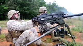 Shooting Machine Guns at TBS (The Basic School) | USMC's newest officers