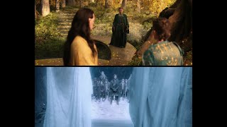 The introduction of renowned characters in Amazon's Rings of Power and Jackson's Lord of the Rings