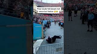 Gotta feel bad for bro he fell out of frame 💀 #fails #epicfail #khalid #concert