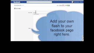 How to add Flash SWF to Facebook page?