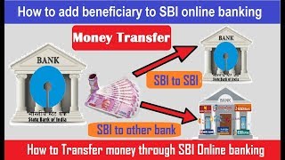 How to transfer money through SBI Online banking | Add beneficiary in SBI | Hindi | How Can I Help U