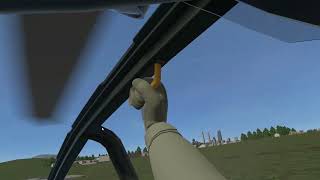 My first time taking off/landing a helicopter in VTOL VR