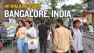 Bangalore, Mahatma Gandhi Road and Church Street - [4K] India walking tour