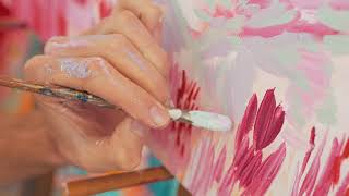 Close Up of Artist's Hand While Painting | Free Stock Video Footage HD 4K