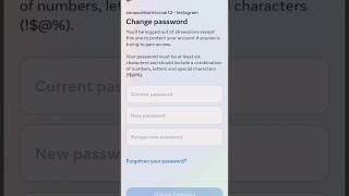 Instagram ka password kaise change kare 2023 l how to change instagram password in Hindi #shorts