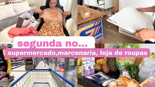 Comprinhas supermercado, roupas para as crianças manhã comigo