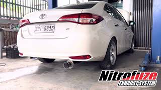 kakimoto Regu 06&R with catback exhaust system on Vios Gen 3 - Nitrofuze Garage