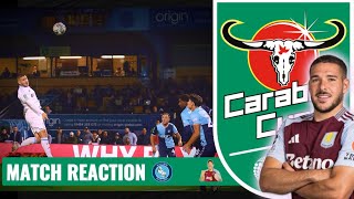 MATCH REACTION | WYCOMBE WANDERERS 1-2 ASTON VILLA