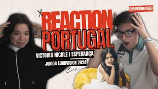 🇵🇹REACTION PORTUGAL I JESC 2024 I VICTORIA NICOLE - ESPERANÇA