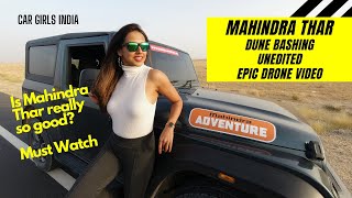 Mahindra Thar 2022 new model - Epic drone video - Dune Bashing Off-roading 4x4