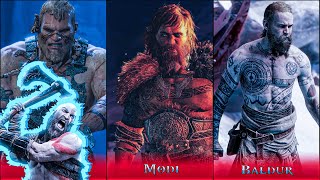 GOD OF WAR All Bosses 2018 | All Valkyries | All Trolls | Baldur