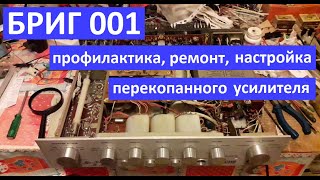 Бриг 001 профилактика, ремонт, настройка перекопанного усилителя