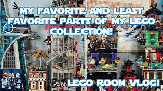 My Favorite and Least Favorite Parts of My Collection! LEGO Room Vlog!