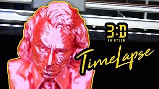 3D Printer Timelapse - DC Comics Heath Ledger as The Joker 4K (Qidi Tech X-Max)