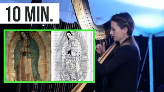 Ruth Bennett, playing the harp, music found on the Tilma on Our Lady of Gaudalupe 10 Minutes