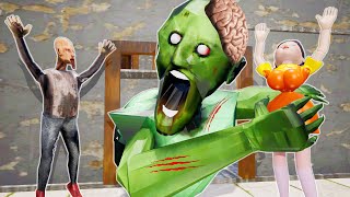 Gaint Zombie Granny Attack |  Funny Horror Animation