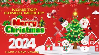 Best Non Stop Christmas Songs Medley 2024🎅🏼Jingle Bells, Last Christmas, Feliz Navidad🔔Xmas Nonstop