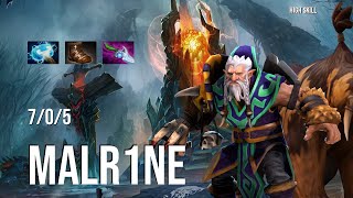 Dota 2 Pro Gameplay   Malr1ne   Lone Druid   7 0 5   High Skill Dota 2 / Mid Team Falcons