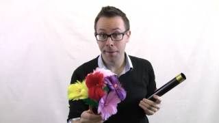 Large Flower Wand Magic Trick Bouquet